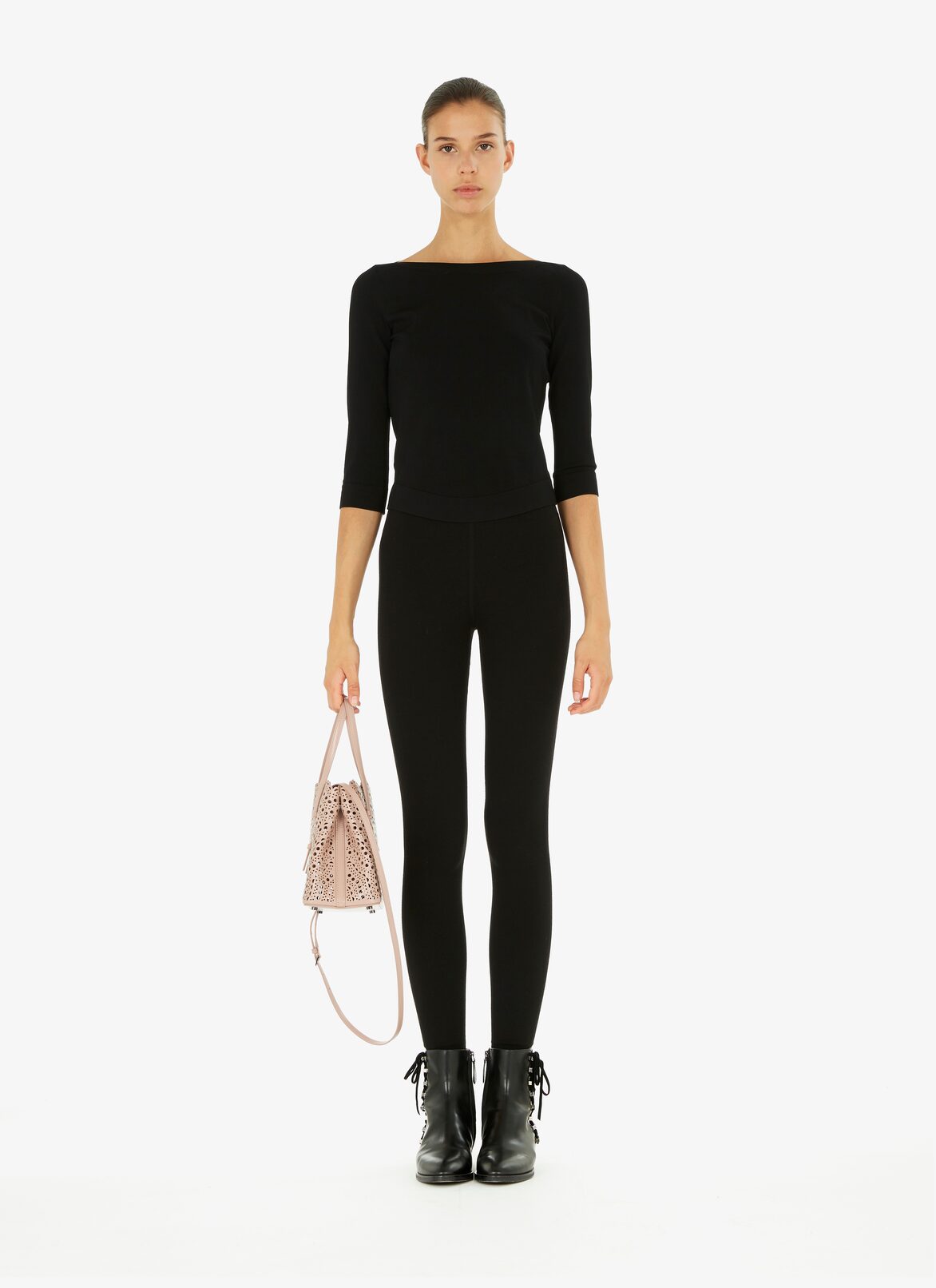 Mina 25 Tote Bag ALAÏA SANDY MINA 25 TOTE BAG